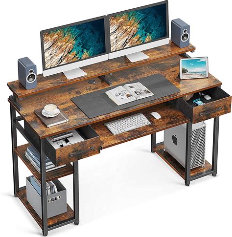 Buy Odk 48 Computer Desk With Drawers Office Desk With Keyboard Tray