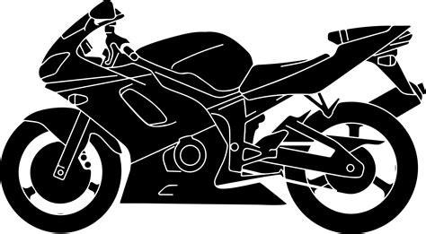 Clipart Motorcycle Silhouette Vector