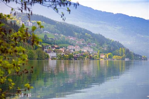 View Of Lake Ossiacher See Lake In Carinthia South Of Austria Stock