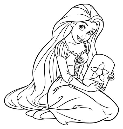 Si aprirà una seconda finestra, con il disegno in formato pdf, pronto per essere scaricato e/o stampato. Disegni Da Colorare Principesse Rapunzel_ | Disegna Da ...