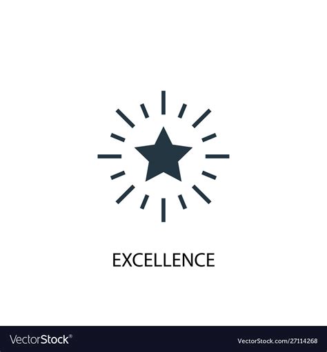 Excellence Icon Simple Element Royalty Free Vector Image
