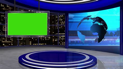 Find images of green screen. News TV Studio Set 24-Virtual Green Screen Background Loop ...