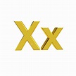 Letter X White Transparent, Gold Letter X, X, Letter, Letter X PNG ...
