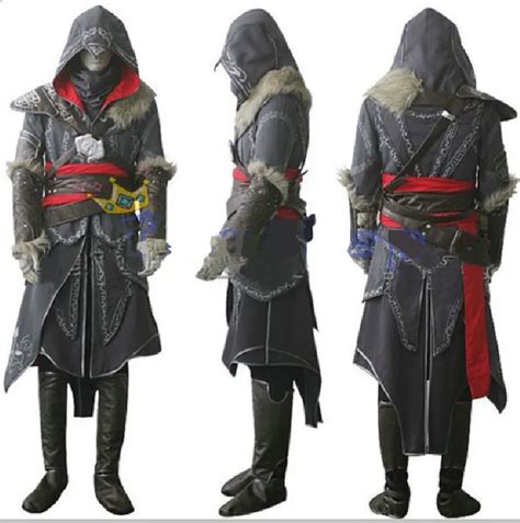 Assassins Creed Revelation Ezio Grosso Denim Cosplay Halloween Costume