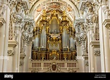Organo barocco, la cattedrale di Santo Stefano, Passau, Bassa Baviera ...