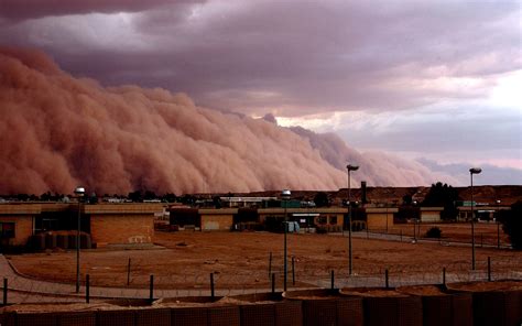 Nature Strikes Back Sand Storm Over Iraq