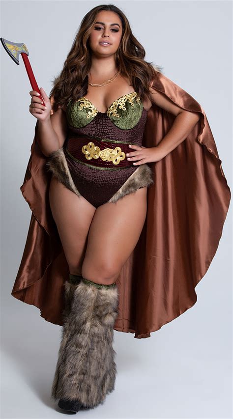 Plus Size Raider Of The Lost Heart Costume Sexy Viking Costume