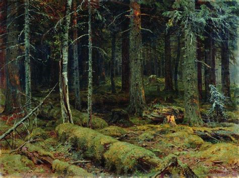 Dark Forest 1890 Shishkin Oil Painting Reproduction China Oil