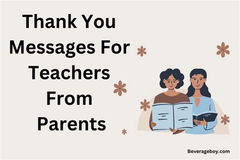 50 Thank You Messages For Teachers From Parents Beverageboy