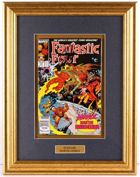 Stan Lee Signed Fantastic Four Issue 315 14x18 Custom Framed Comic