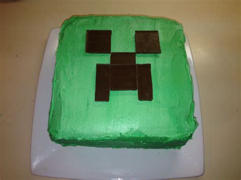 Here's the Minecraft Creeper Cake I made for my son's birthday. Hershey