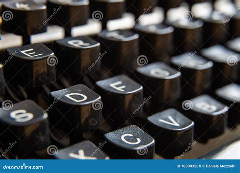 Keyboard Of A Vintage Typewriter Stock Image Image Of Office