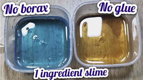 Slime 2 Ways Must Try Real Slime 1 Ingredientno Glue No Borax