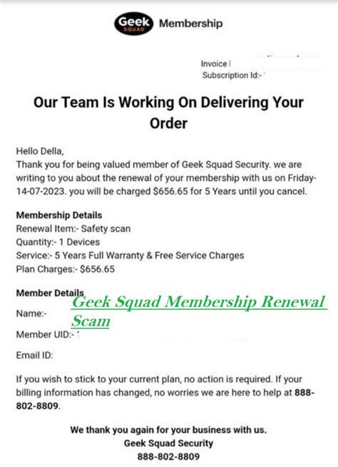Dont Fall Victim To The Geek Squad Membership Renewal Scam Malware Guide