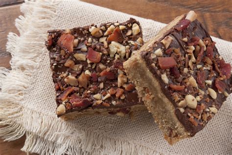 Food test kitchen is all about quick & easy cooking. Peanut Butter-Bacon Bars | MrFood.com