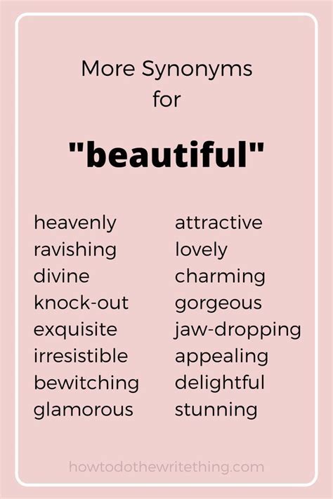 more synonyms for beautiful use this word instead of beautiful essay writing skills