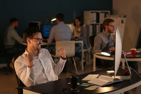 It Specialist Finishing His Job In Time Stock Image Image Of Goal Expire 151317259