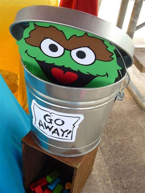 Instant Download Oscar The Grouch Trash Can Lid And Sign Sesame