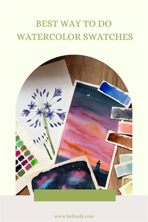 Best Way To Do Watercolor Swatches Watercolor Cards Watercolor