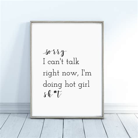 I Cant Talk Right Now Im Doing Hot Girl Printable Etsy