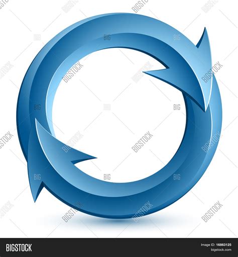 Vector Illustration Of Blue Circular Arrows Stock Vector And Stock Photos