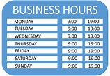 Operating Hours Sign | Templates at allbusinesstemplates.com