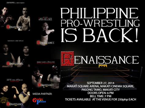 Philippine Wrestling Revolution Presents Renaissance Pro Wrestling