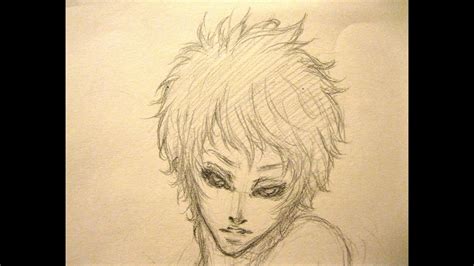 How To Draw Anime Manga Boy Male Character Hair Hibari