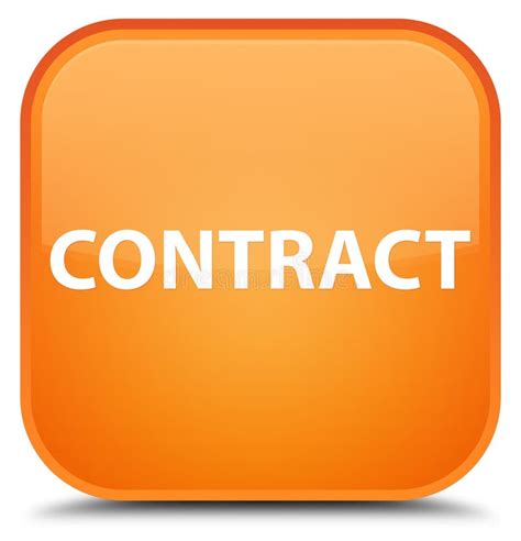 Contract Special Cyan Blue Square Button Stock Illustration