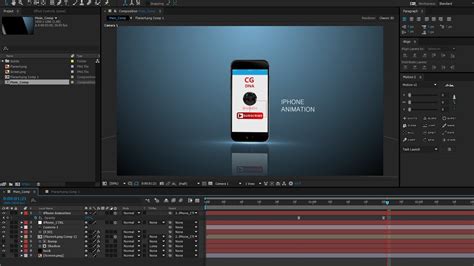 After Effects Tutorial Iphone Animation In After Effects And Element
