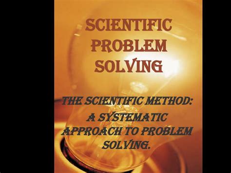 Ppt Scientific Problem Solving Powerpoint Presentation Free Download Id