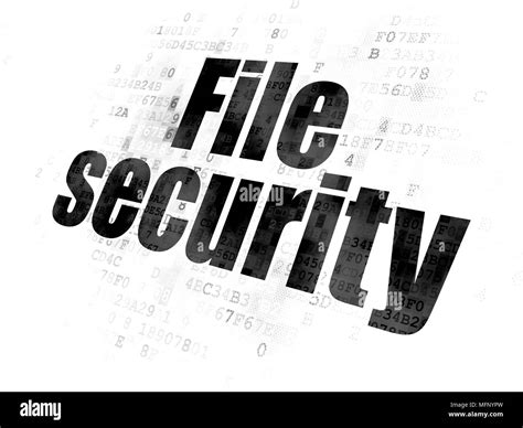 Privacy Concept File Security On Digital Background Stock Photo Alamy