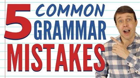 5 Common Grammar Mistakes English Learners Often Make Youtube
