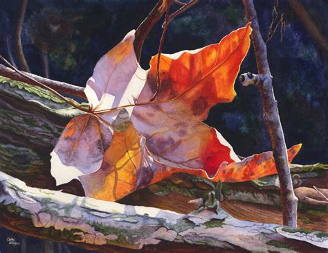 Cathy Hillegas Autumn Light Watercolor Painting Entry February