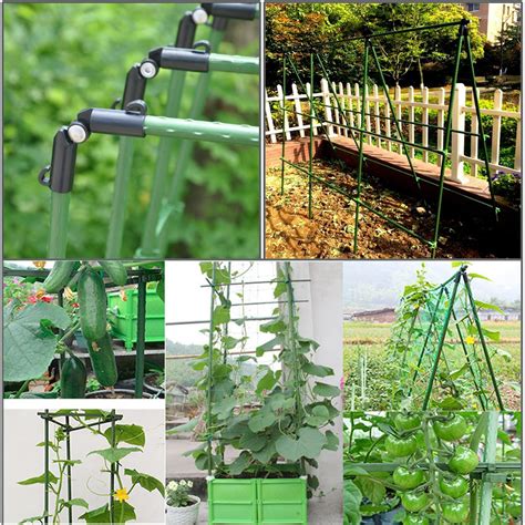 Yidie Sturdy Metal Garden Stakes 4 Ft Tomato Cage Plastic Coated Steel