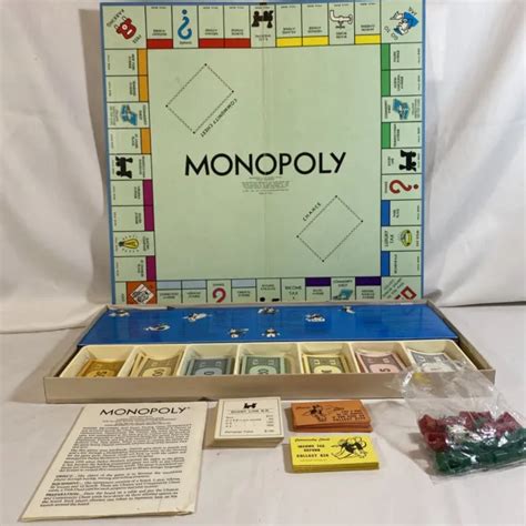 VINTAGE MONOPOLY BOARD Game Parker Brothers Original Classic Complete PicClick