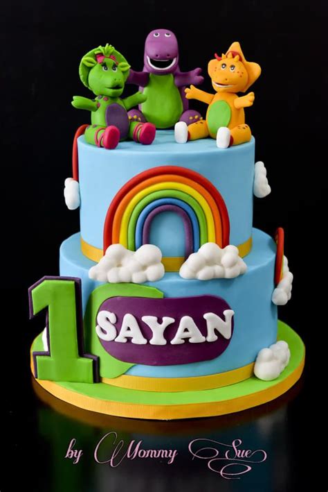 Barney And Friends Cake Cake By Mommy Sue Barney Birthday Cake