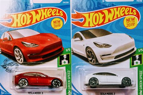 Diecast And Toy Vehicles Toys And Hobbies Tesla Model 3 White Hw Green