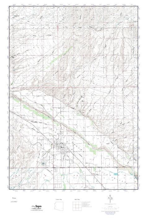 Mytopo Pima Arizona Usgs Quad Topo Map