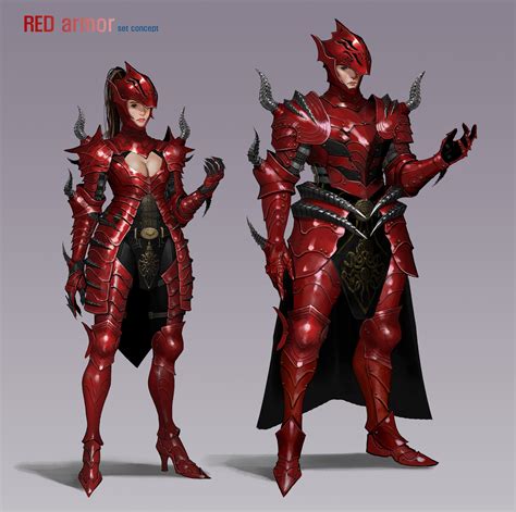 Sunghyun Park Red Armor Set