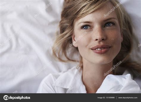 Beautiful Woman In Bed Stock Photo By ©sanneberg 131359986