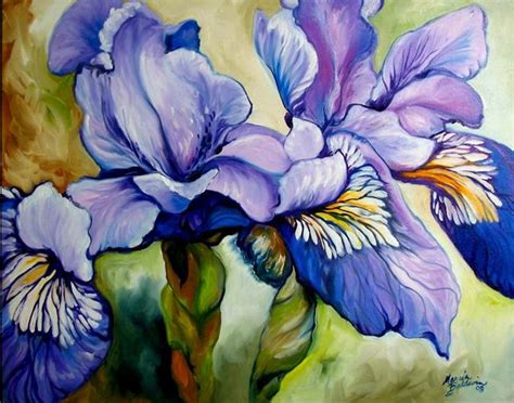 Louisiana Wild Iris Abstract By Marcia Baldwin From Florals