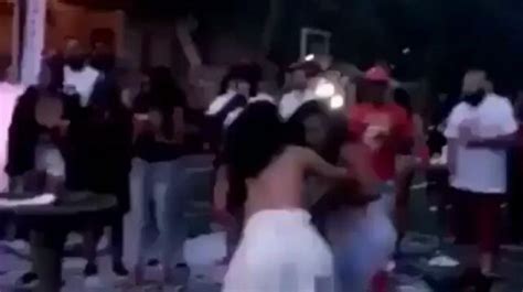 Girl Fight Breaks Out At Drakes Pool Party