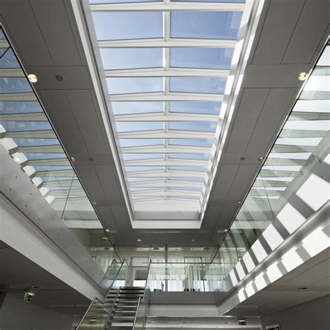 Modular Skylights Ridgelight At 5° With Beam From Velux Commercial