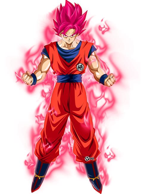 Dragon ball z god of sayian. goku ssj rojo kaioken by naironkr on DeviantArt