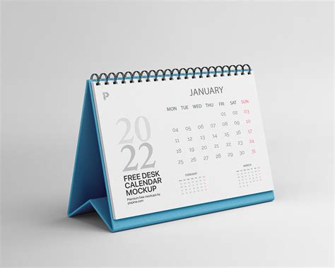 Free Desk Calendar Mockup On Behance