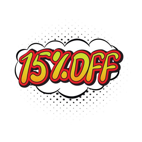 15 Percent Off Comics Icon 14022266 Vector Art At Vecteezy