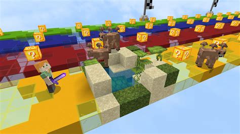 Lucky Blocks Race MAP MINECRAFT BEDROCK Minecraft Map