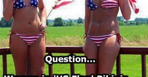 Meme Shows American Flag Bikini May Be Disrespectful Attn