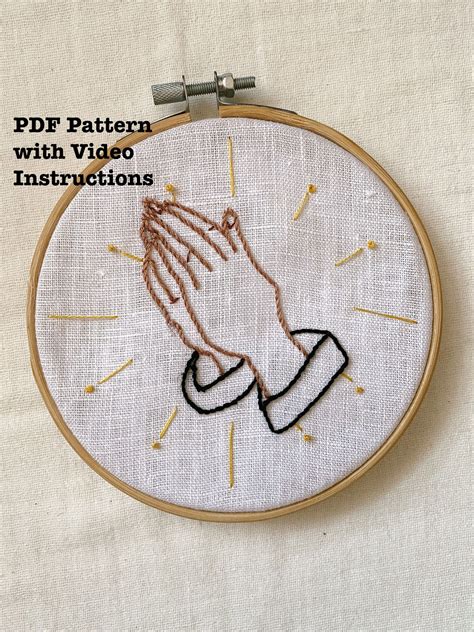 Praying Hands Embroidery